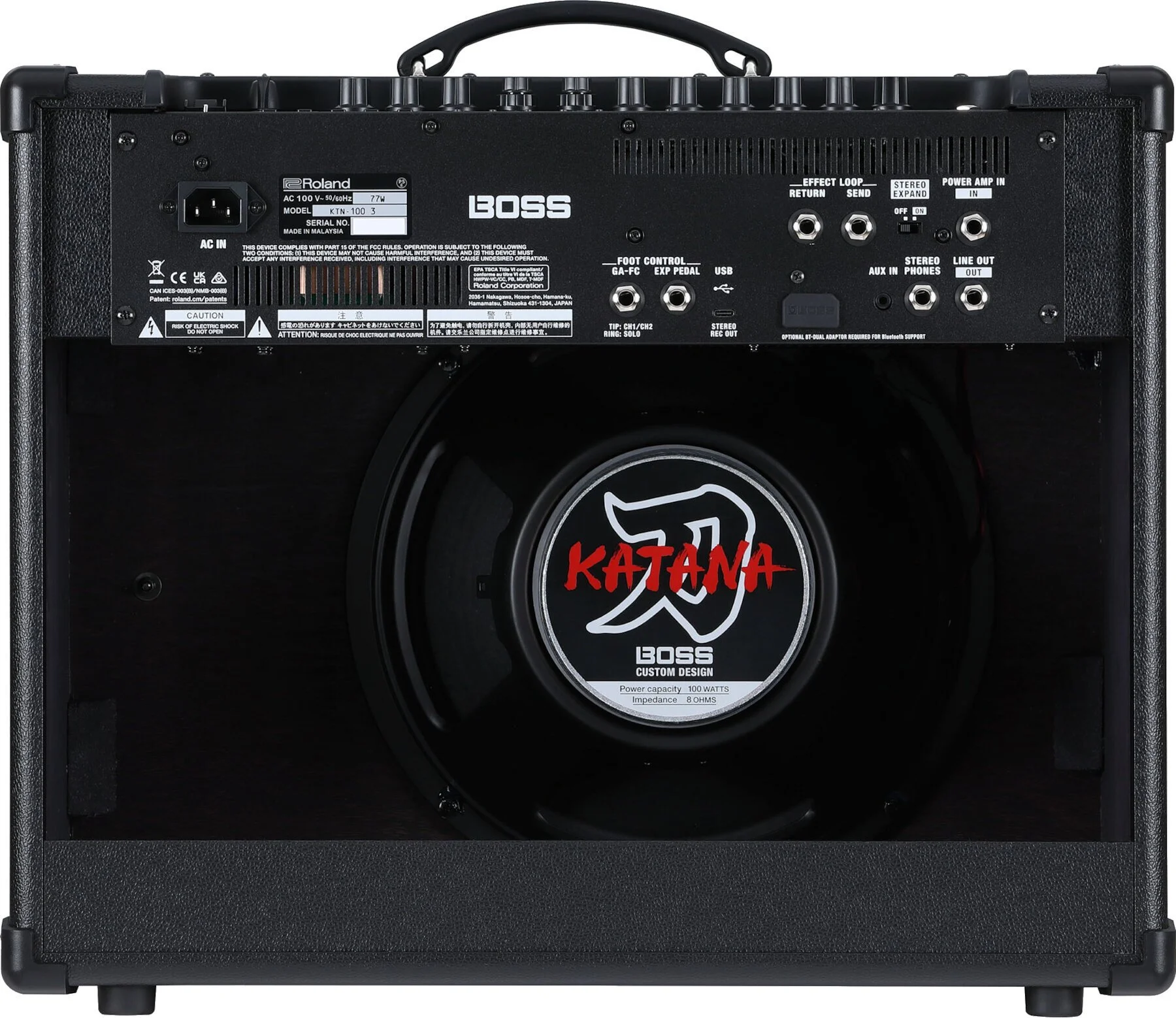 Boss Katana100 – panel